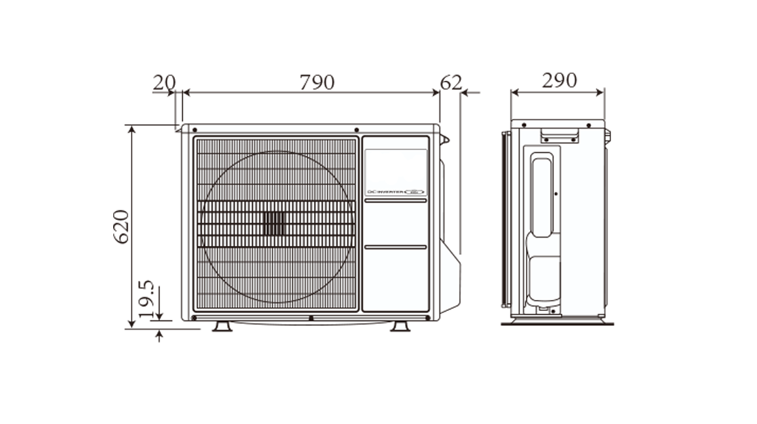 室外机 外形尺寸
