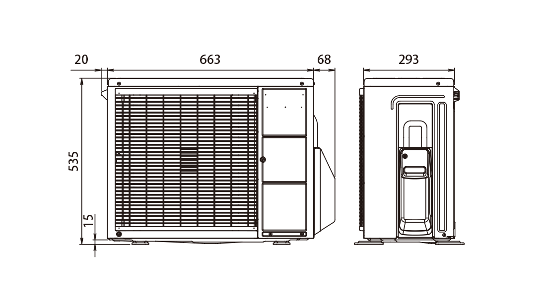 室外机 外形尺寸