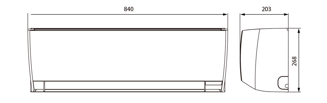 室内机 外形尺寸