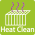 Heat Clean: Heats the heat exchanger (aluminum fins) inside the air conditioner to over 55°C, along with any accumulated water, to quickly and effectively clean it.