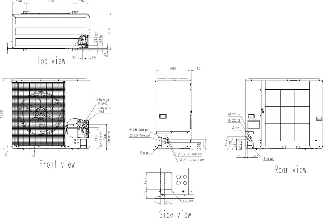 Outdoor unit Outdoor unit