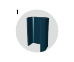 4-face heat exchanger