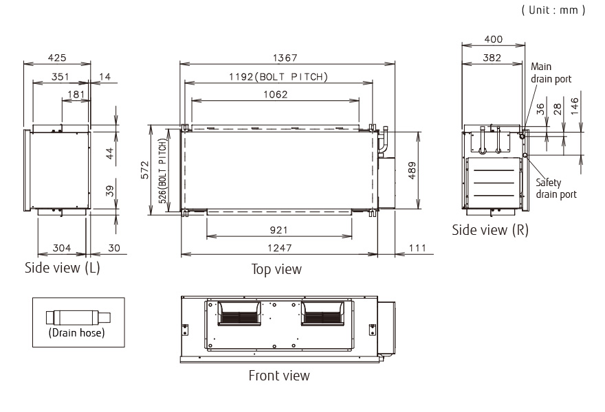 Outdoor Air Unit - Dimensions Outdoor Air Unit - Dimensions