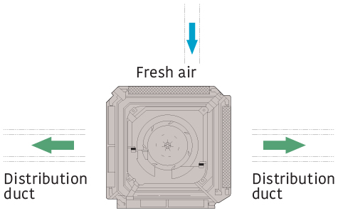 Fresh Air Intake and Distribution Duct