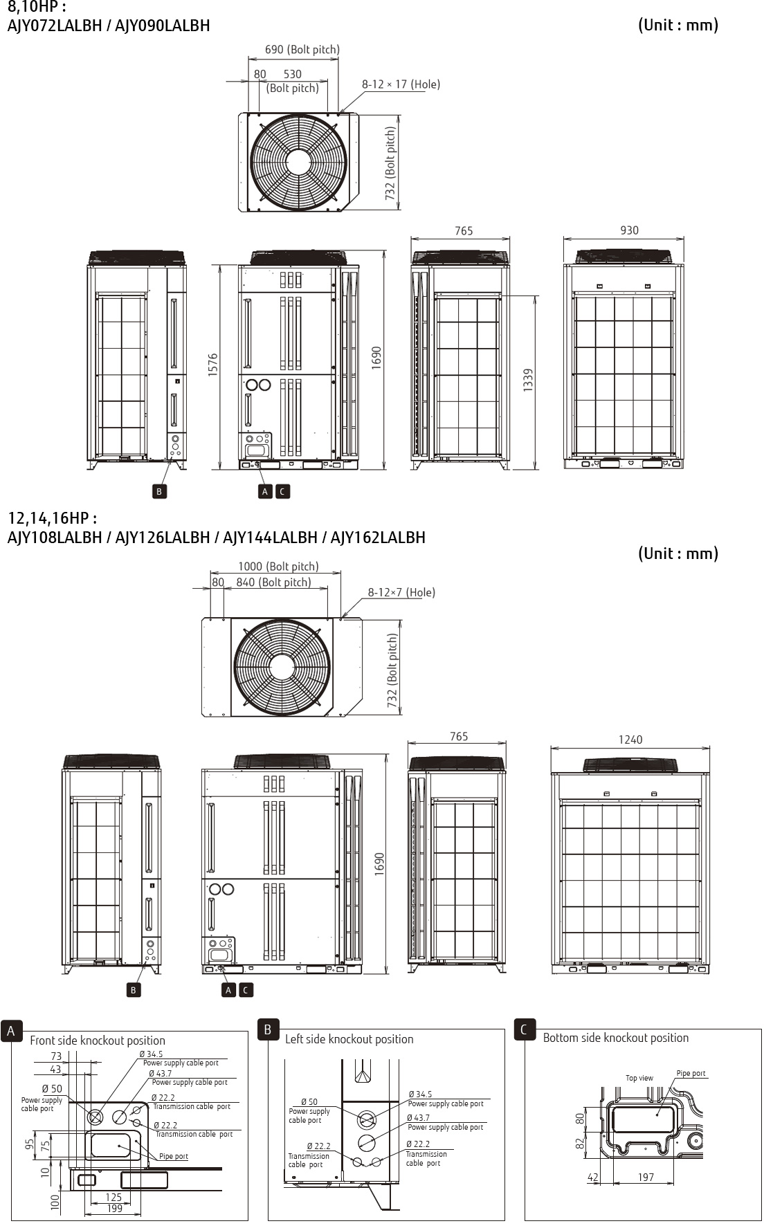 Outdoor unit Outdoor unit