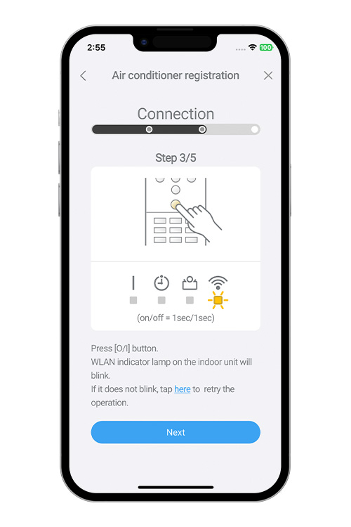 Premere il pulsante WPS sul router WLAN a cui ci si è collegati. Per individuare il pulsante e le istruzioni per utilizzarlo, fare riferimento al manuale d'uso del router WLAN.