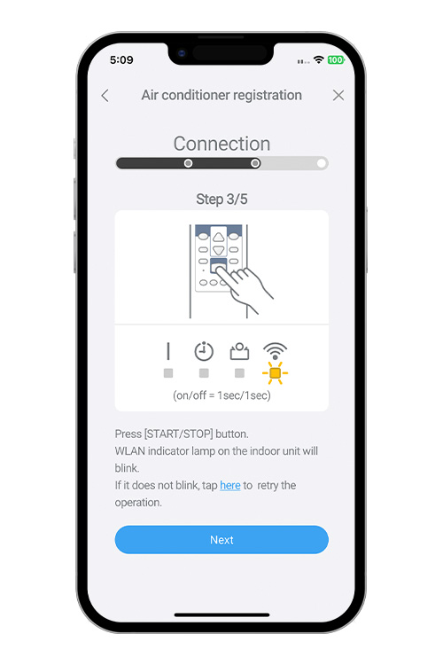 Premere il pulsante WPS sul router WLAN a cui ci si è collegati. Per individuare il pulsante e le istruzioni per utilizzarlo, fare riferimento al manuale d'uso del router WLAN.