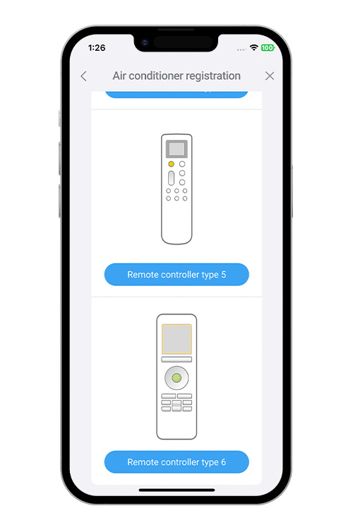 Selezionare [Remote Controller Type 5] (Telecomando di tipo 5). 